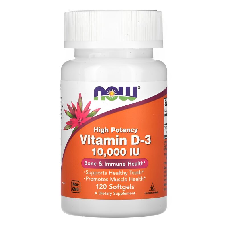 Vitamin D3 10000iu High Potency Now 120 Softgels