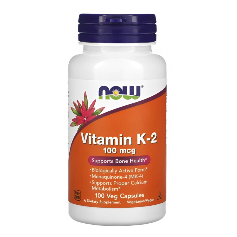 Vitamin K2 100mcg Now Foods 100Veg Caps