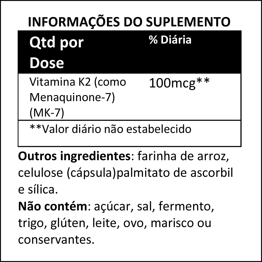 Now Foods MK-7 Vitamin K-2 100mcg 60caps Veg