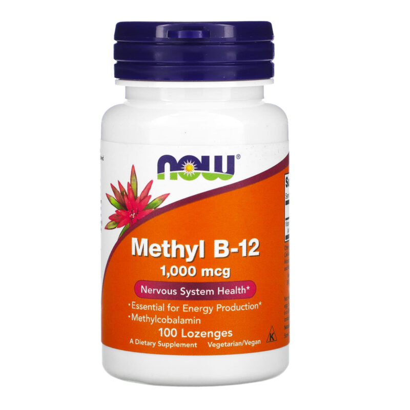 Vitamin B-12 1mg with methodlcobalamin now 100tablets