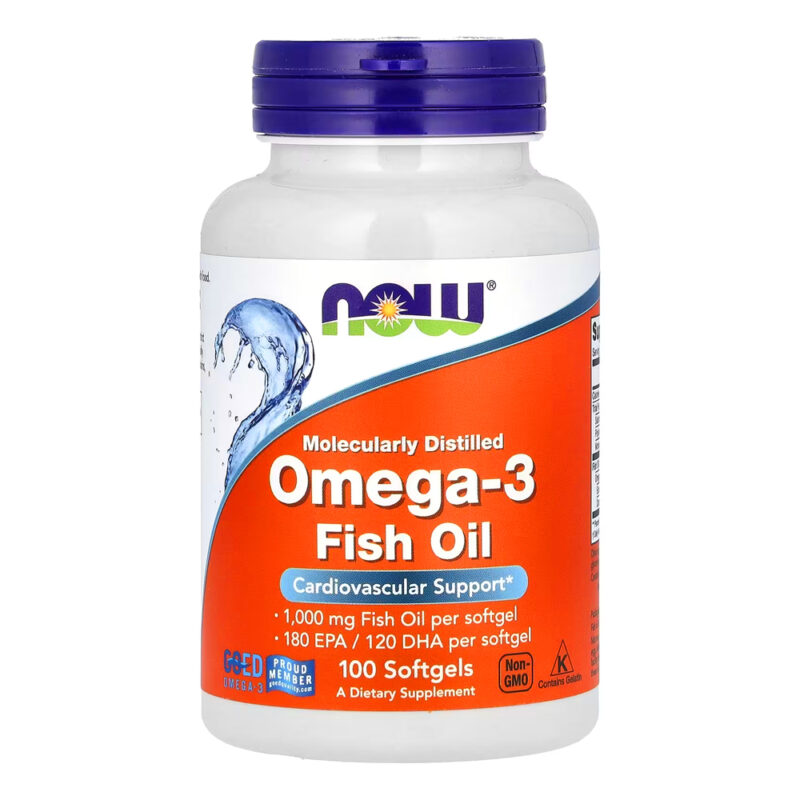 Omega-3 molecularly distilled now foods 100softgels