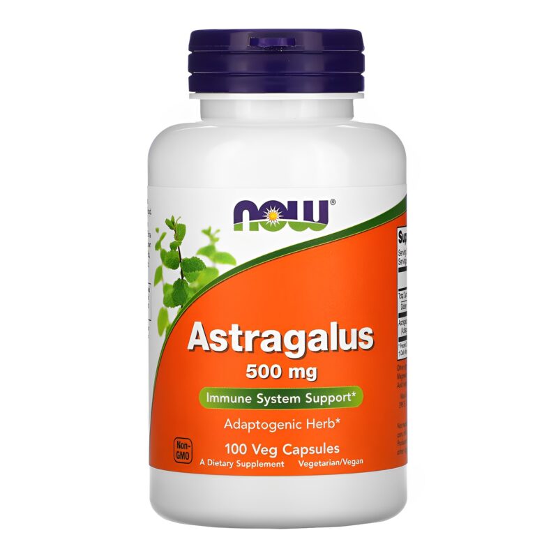 Astragalus 500mg Now Foods 100 Veg Capsules