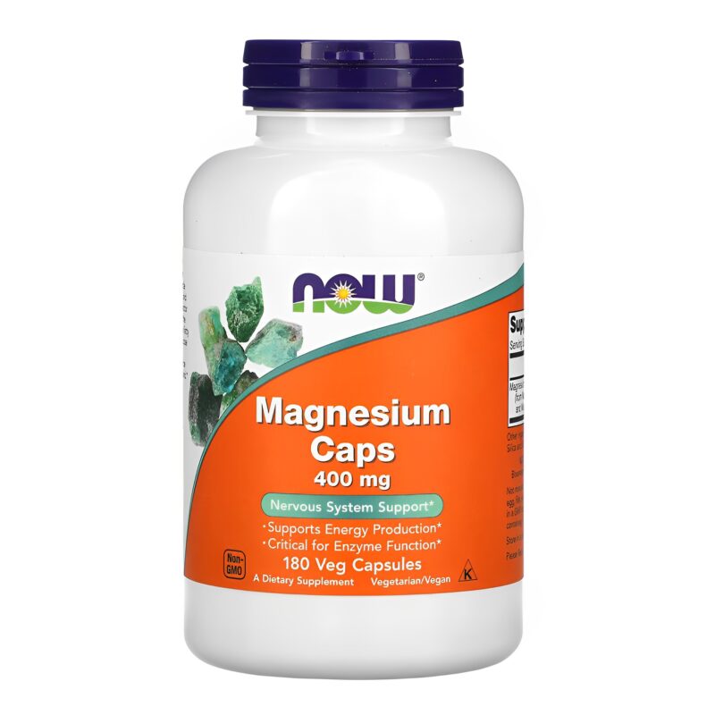 Magnesium Magnesium 400mg Now Foods 180 Veg Caps