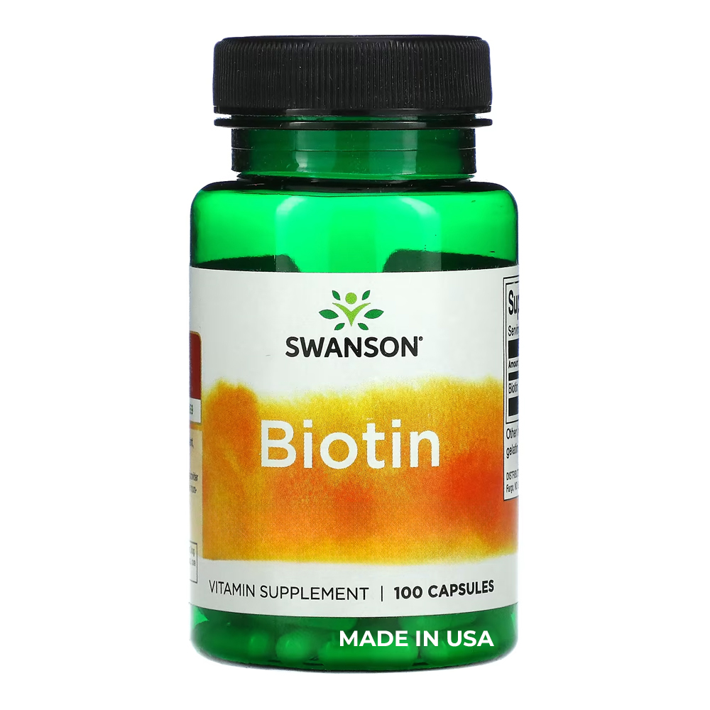 5000mcg Biotin and Hair Skin Nails Swanson 100Caps