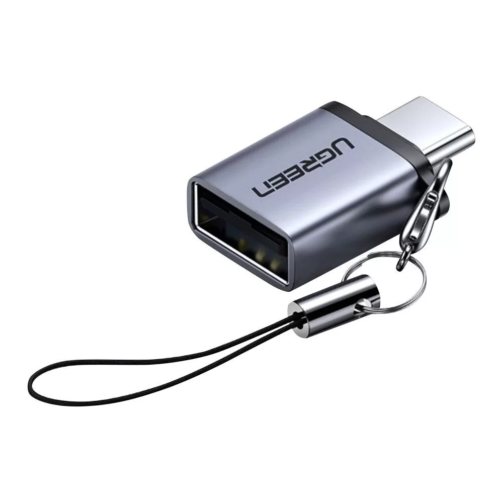 Ugreen adapter USB type Male for USB 3.0 female gray