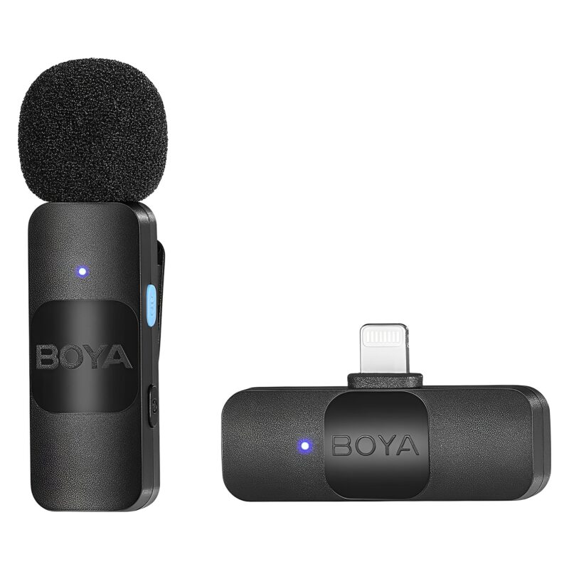 BOYA BY-V1 wireless microphone system ISO 2.4GHZ devices