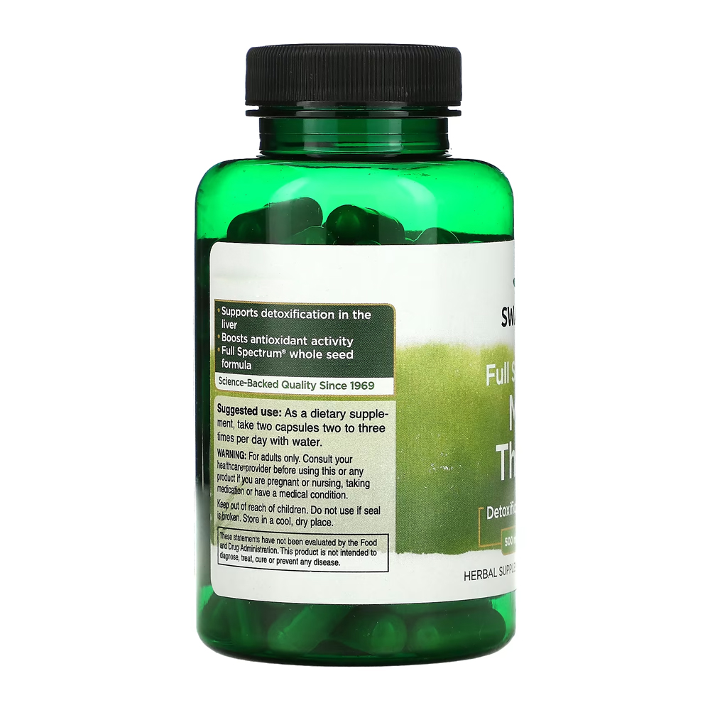 Mariano thistle 500mg Swanson Full Spectrum Milk Thistle 100cap