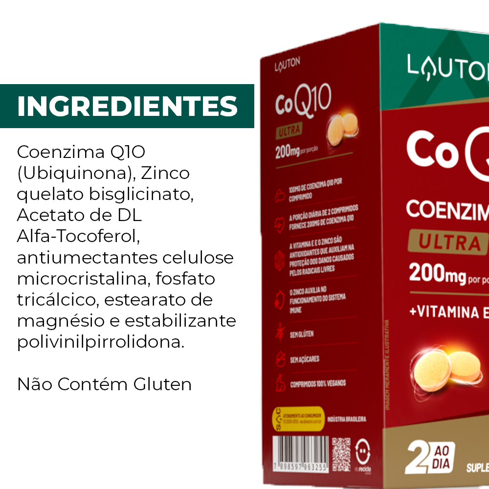 Coenzyme Q10 Lauton with tocopherol/zinc chelate 60 comp.