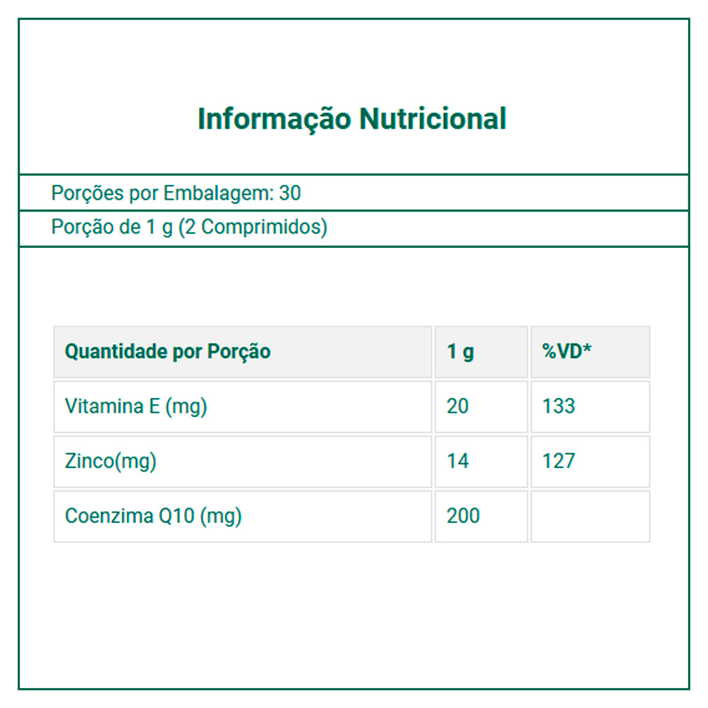 Coenzyme Q10 Lauton with tocopherol/zinc chelate 60 comp.