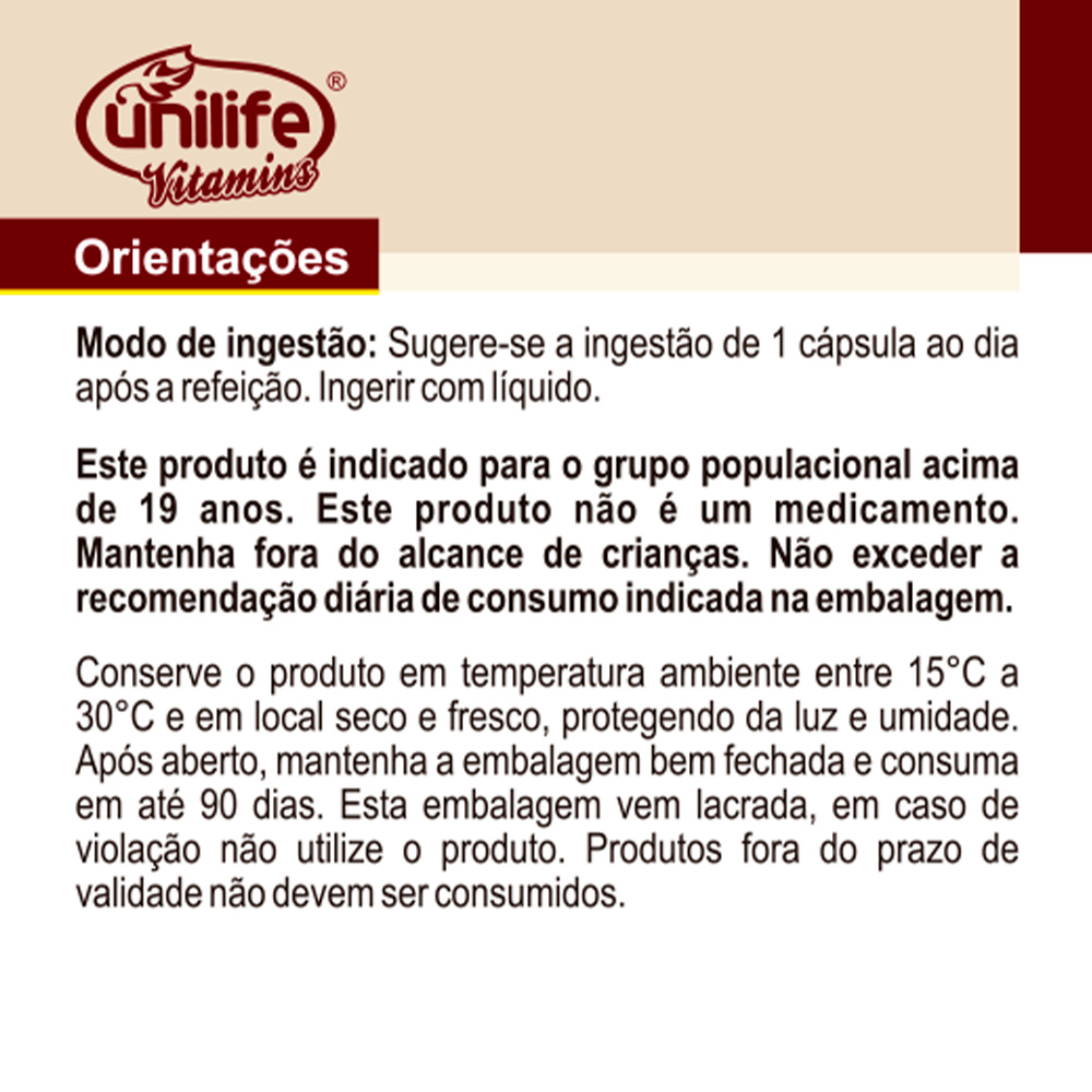 Iron + vitamin C unilife 60 capsules