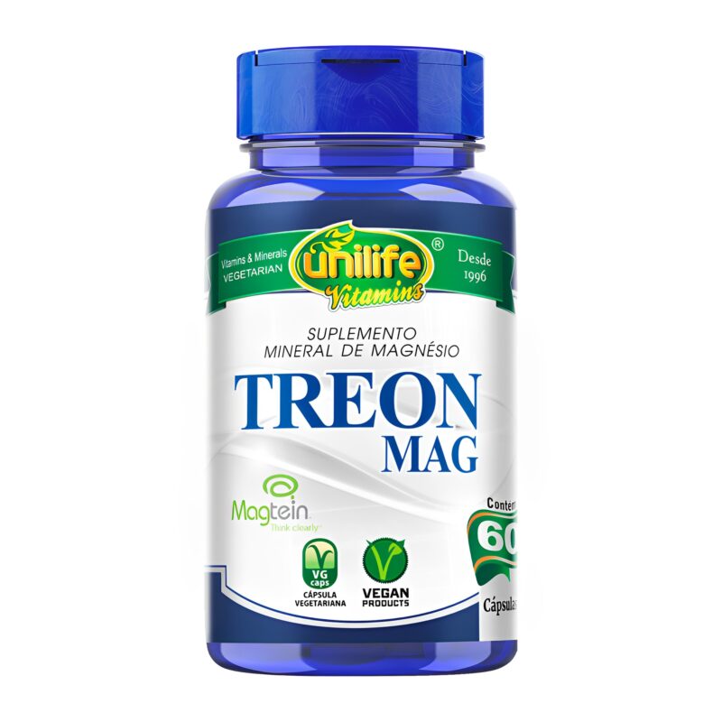 Treon Mag Magnesium Unilife Treonate 60 Capsules