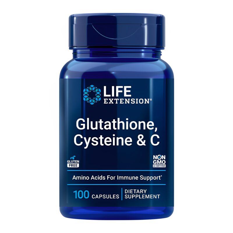 Glutathione cysteine ​​​​and c life extension 100caps imported
