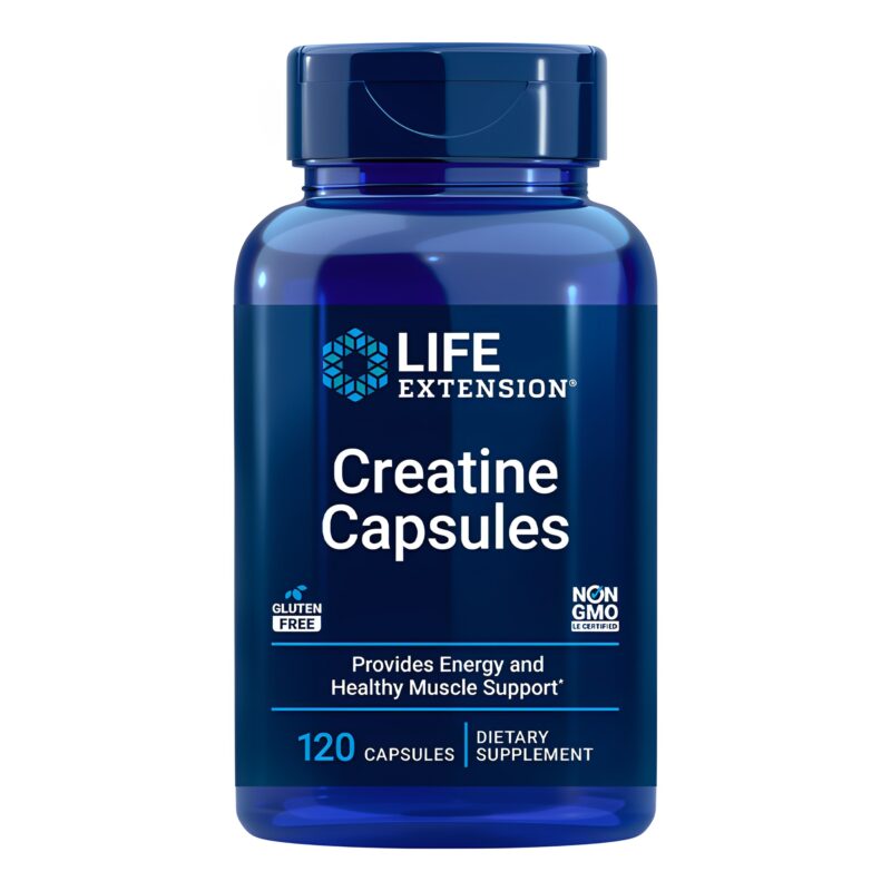 Creatine Capsules Life Extension 120 Imported Capsules