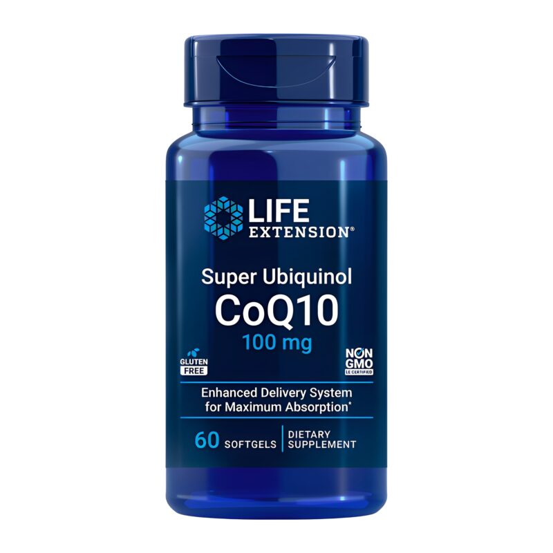 Super ubiquinol COQ10 100mg Life Extension 60 Softgels