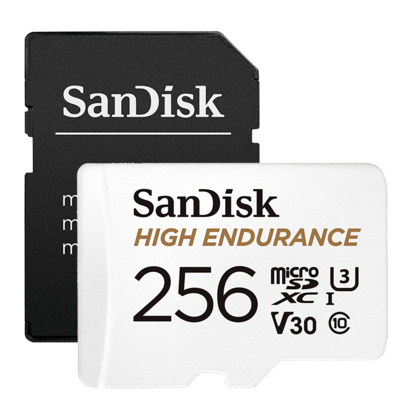 Sandisk 256gb Micro Sdxc 100Mbs and Adapt Memory Card