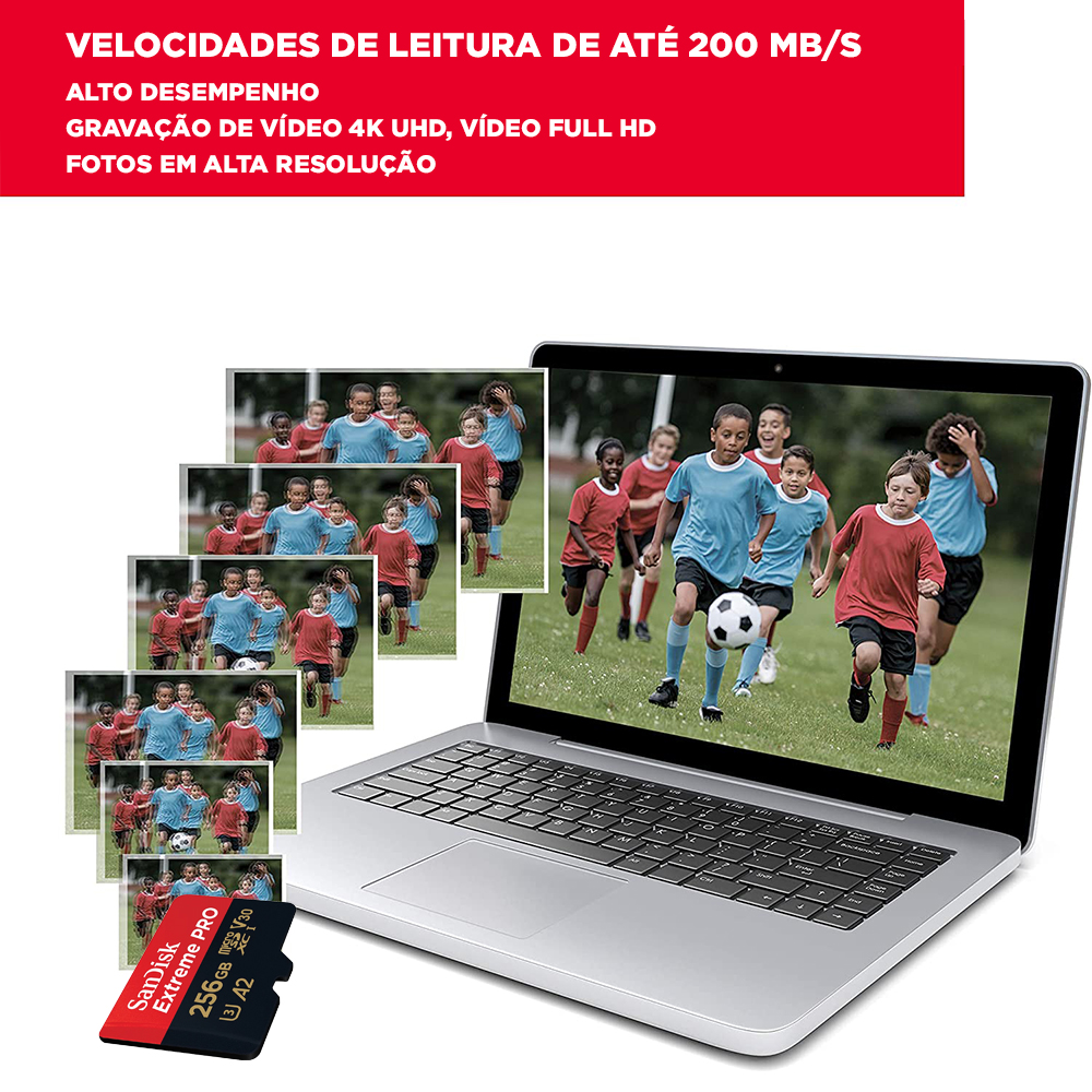 Sandisk 256gb Micro SD Memory Card with Adapter