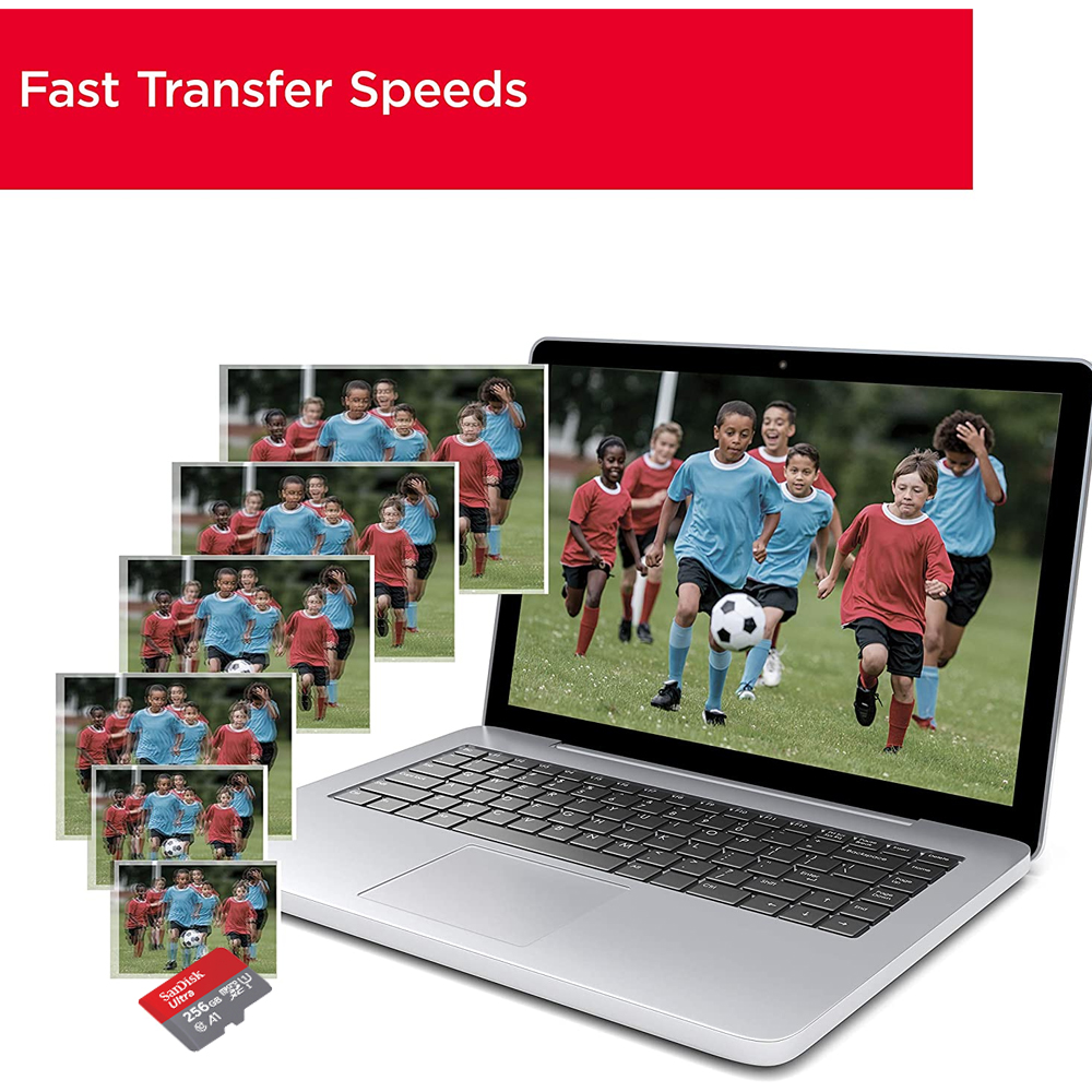 Sandisk 256gb MicroSd Ultra 150Mbs Micro SD Memory Card