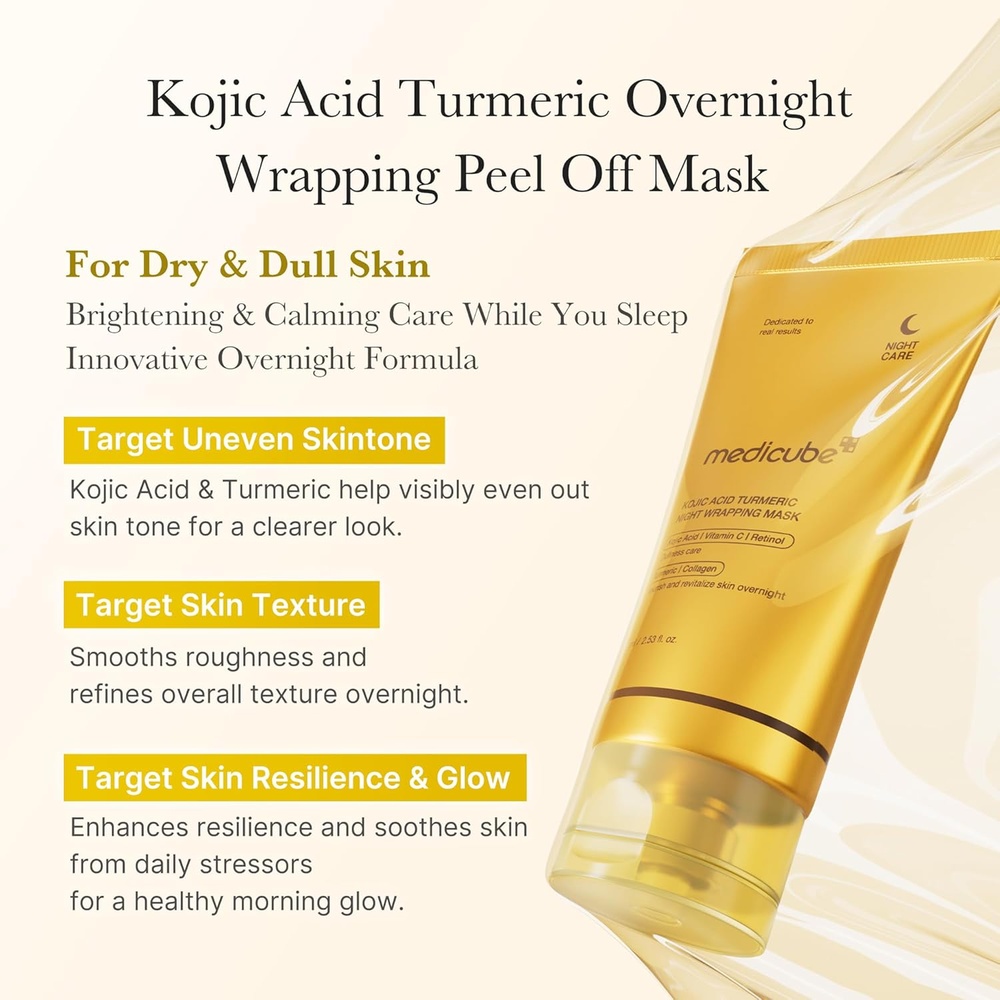 Medicube Kojic Acid Turmeric Night Facial Mask