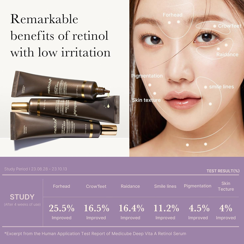 Medicube Deep Vita A Retinol Night Facial Serum Face